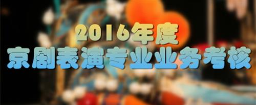 乱肏视频国家京剧院2016年度京剧表演专业业务考...